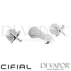 Cifial 31110HC.U Hexa 3 Hole Wall Basin Mixer Tap Spare Parts